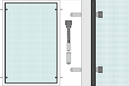 Плунжерная москитная сетка стандарт